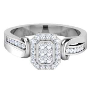 Snowy Peak Diamond Ring