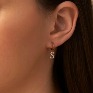 Initial Sparklers Diamond Studs